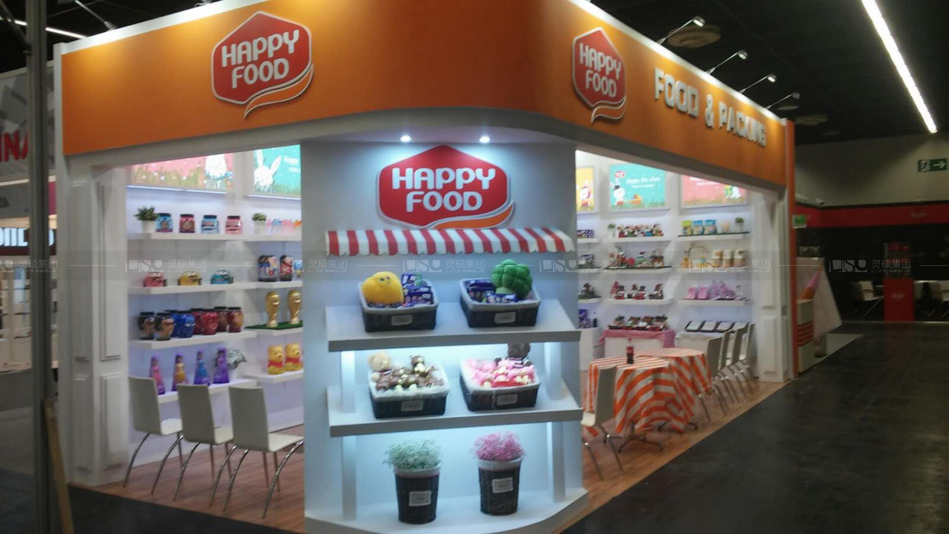 happy food-German candy booth design