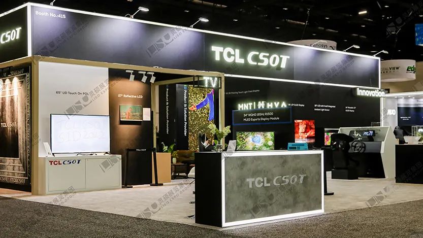 TCL华星光电—美国SID国际显示周展台设计搭建案例